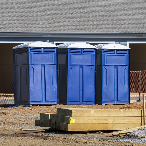 is there a specific order in which to place multiple portable restrooms in New Boston